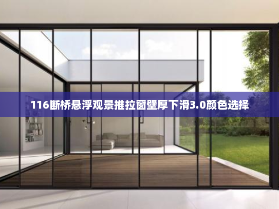 116断桥悬浮观景推拉窗壁厚下滑3.0颜色选择